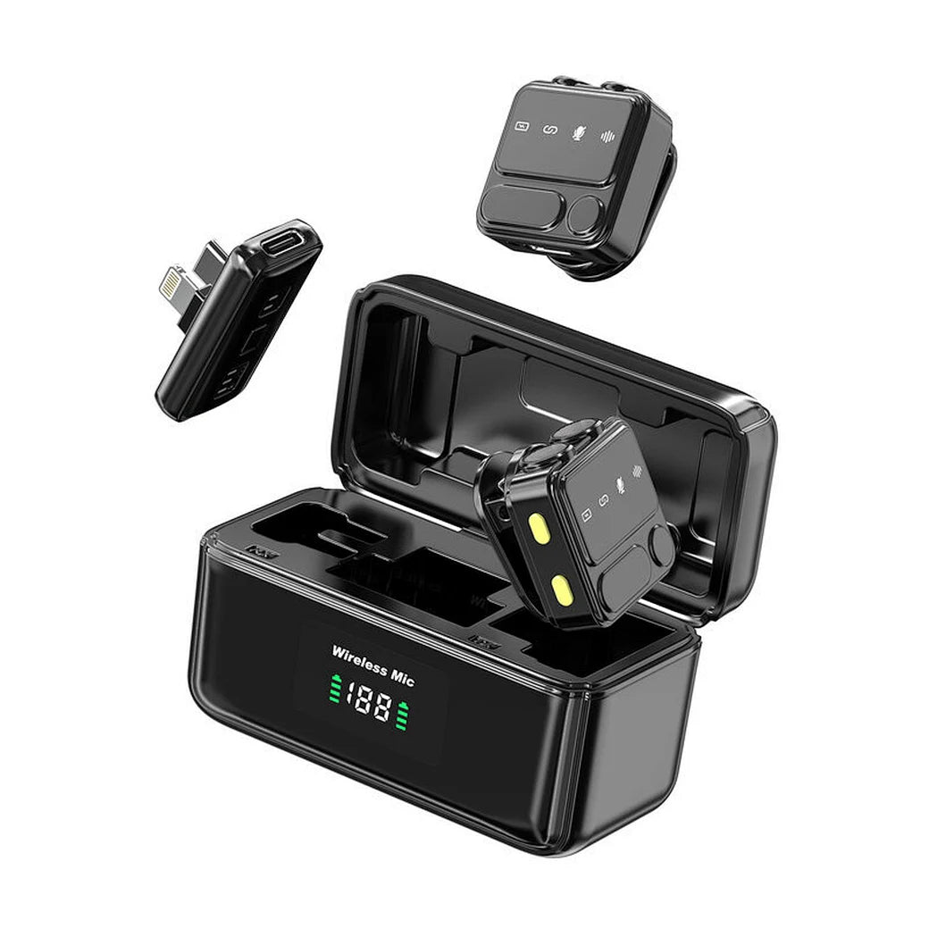 WiWU Wi-WM005 Duo Microphone sans fil ANC - Noir