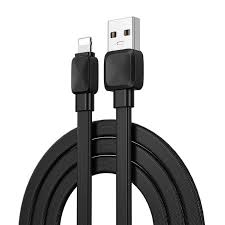 WiWU Wi-C003 Bravo Câble de charge USB vers Lightning 2.4A 1m - Noir