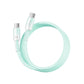 WiWU Wi-C063 NeoLink série 60W Câble en silicium de type C à type C 1m - Vert