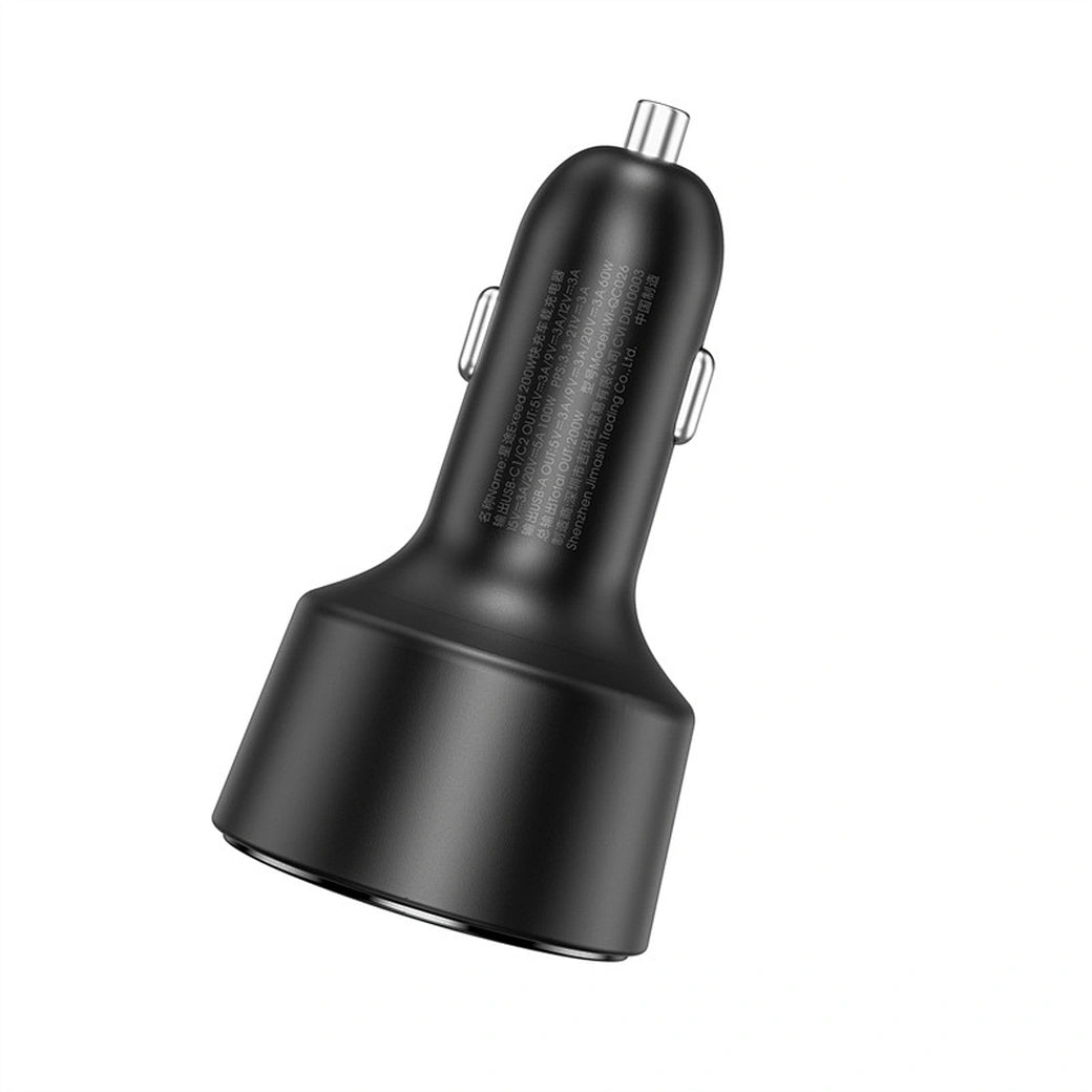 Chargeur de voiture rapide WiWU Wi-QC026 Exeed 200W QC+PD - Noir