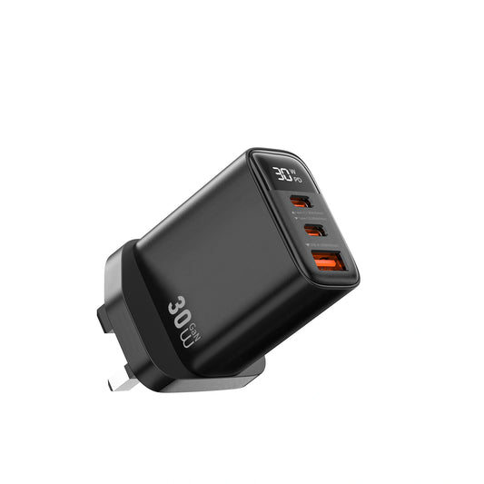 Chargeur d'affichage numérique WiWU Wi-G010 Firefly 30W - Noir