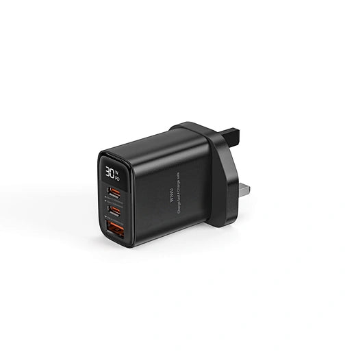 Chargeur d'affichage numérique WiWU Wi-G010 Firefly 30W - Noir