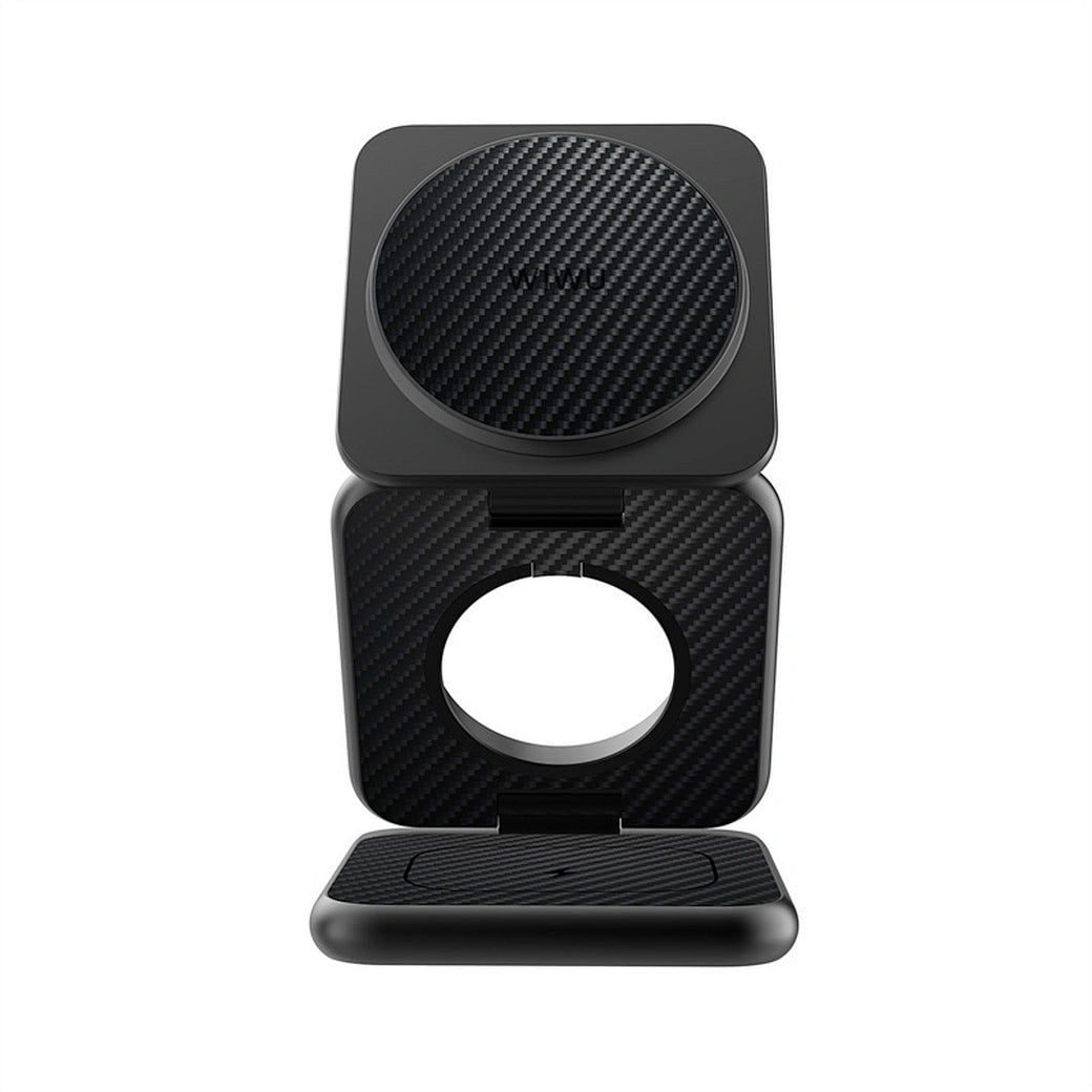 Chargeur sans fil WiWU Wi-W035 Kevlar 3 EN 1 - Noir