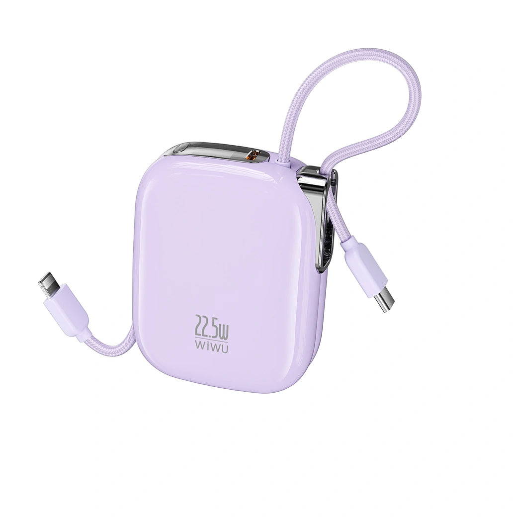 WiWU MH136 Sugar 10000mAh 22,5W 1C Banque d'alimentation - Violet