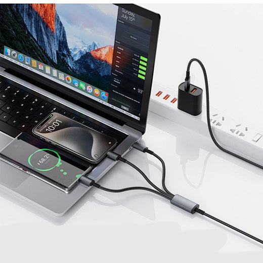 WiWU Wi-C060 Cyber Link 66W Câble USB-A vers Type-C - Terne
