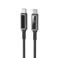 WiWU Wi-C079 Warriors Link 100W Série Nylon tressé Type-C à Type-C Câble1 2m - Noir