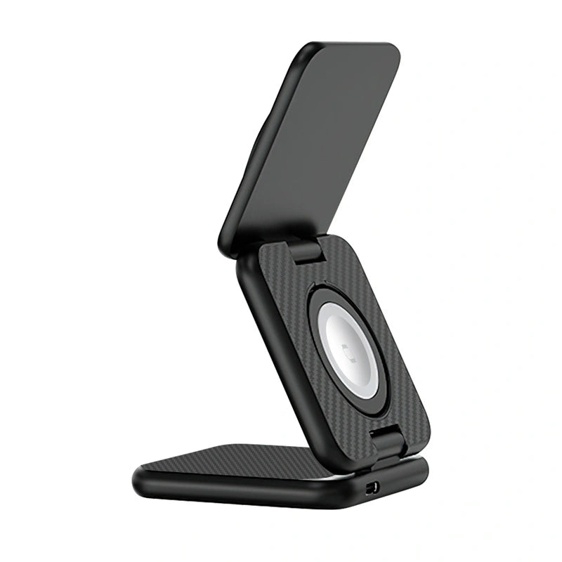 Chargeur sans fil WiWU Wi-W035 Kevlar 3 EN 1 - Noir